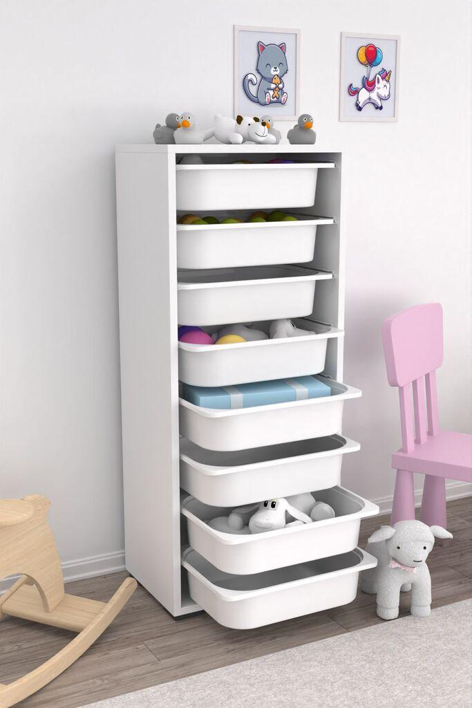 Hanah Home Višenamenska komoda Cara 8N, 45.5 x109 x30 cm, Bela
