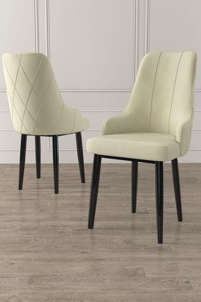 Hanah Home Set stolica Trex, 46x95x42 cm, 2 komada, Krem-crne