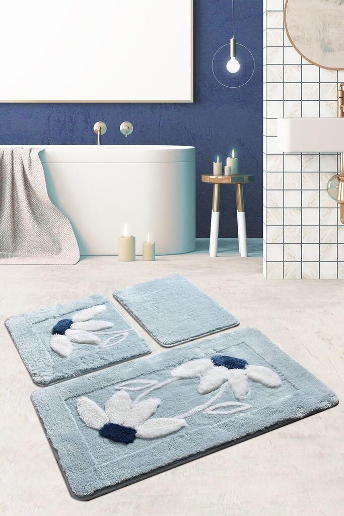 L'essentiel Maison Set 3 prostirke za kupatilo Šareni