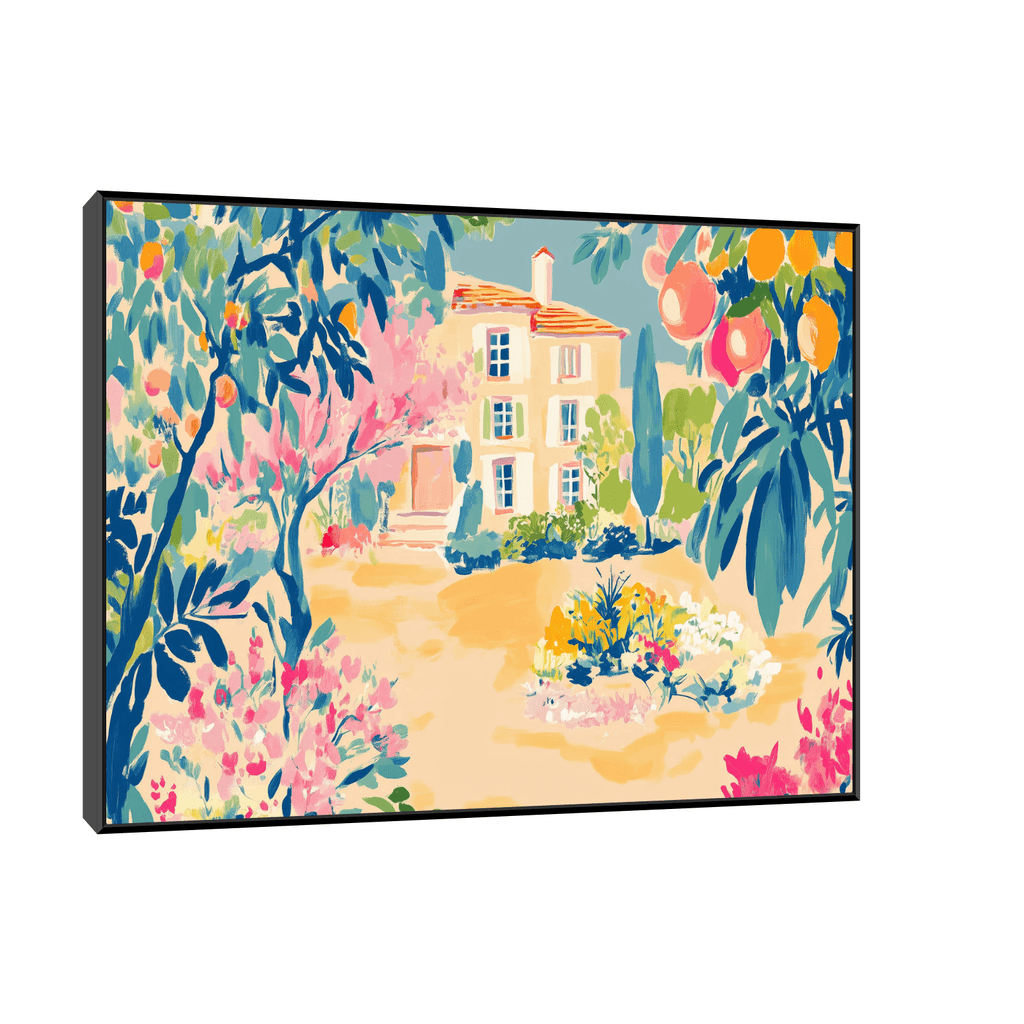 Canvas Slika na platnu Riviera 40x30 cm, Sa ramom, Crni