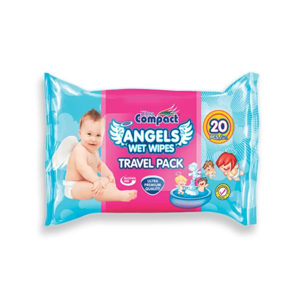 Ultra Compact Vlažne maramice Travel angels, 20 komada