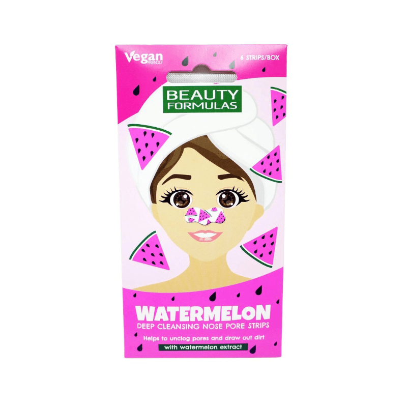 Beauty Formulas Tračice za pore Watermelon, 6 komada