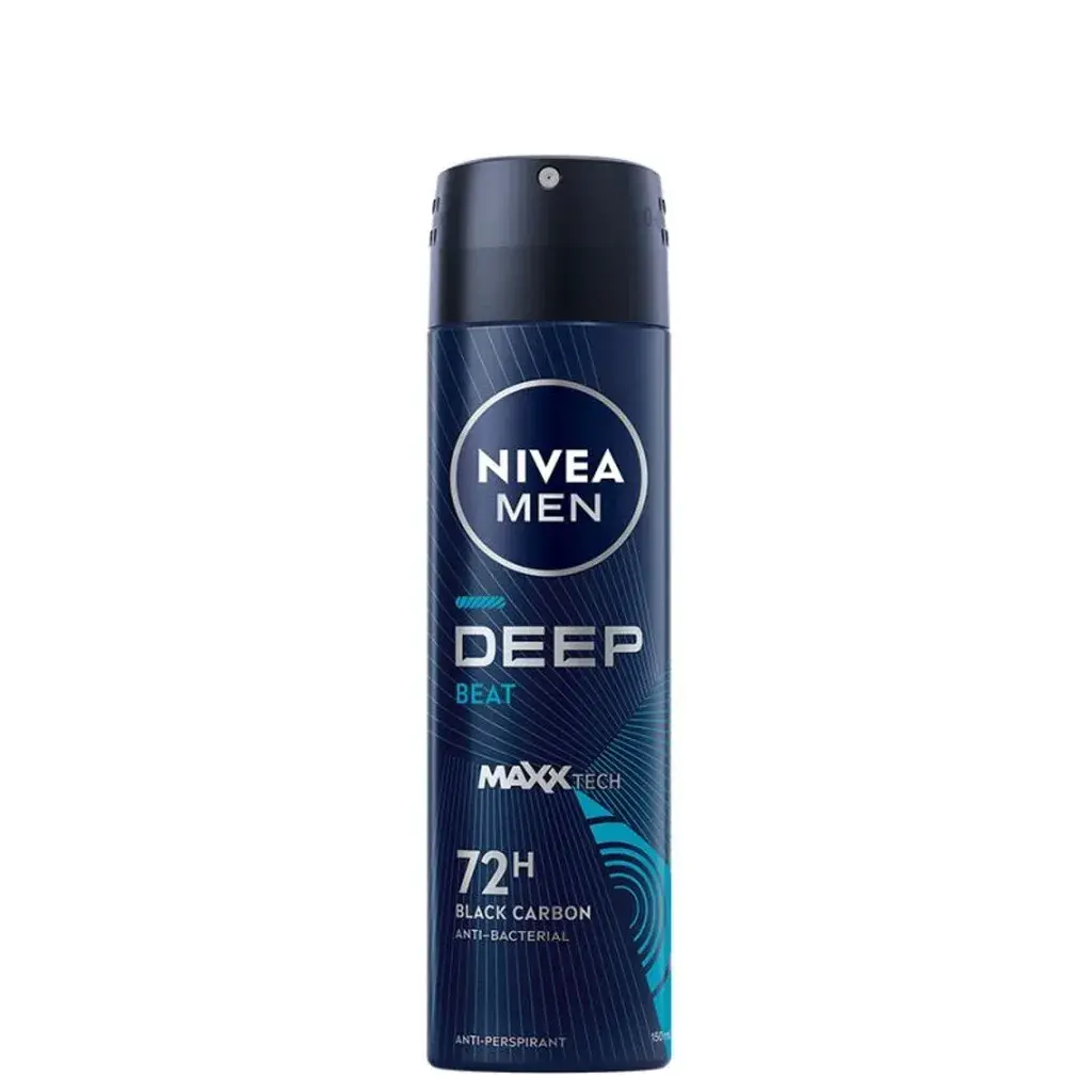 Nivea Muški dezodorans Deep Black Carbon Beat 95670, 150ml