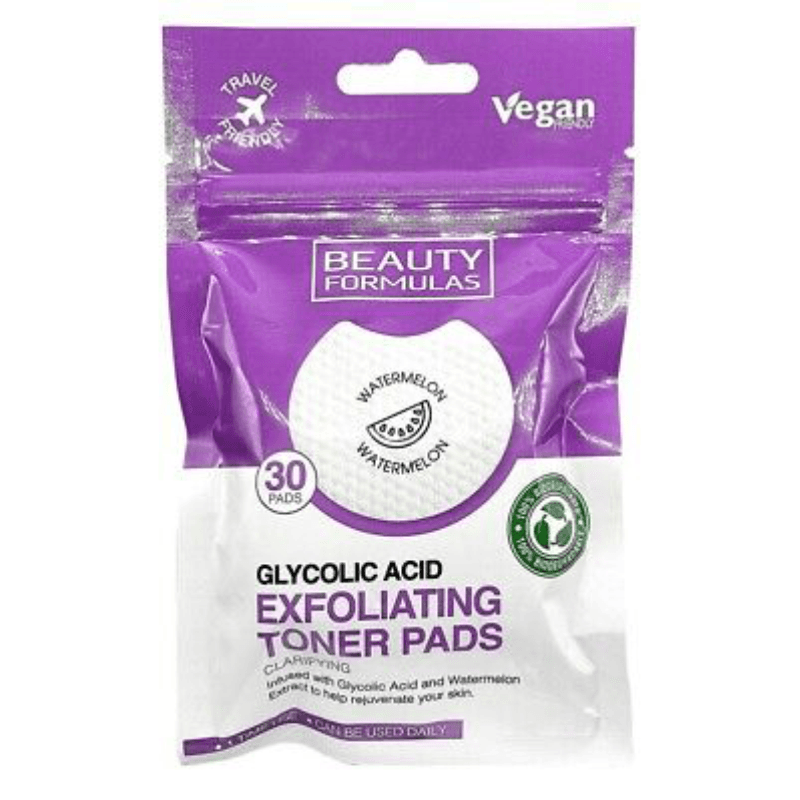 Beauty Formulas Tonirani jastučići za područje oko očiju Glycolid, 30 komada