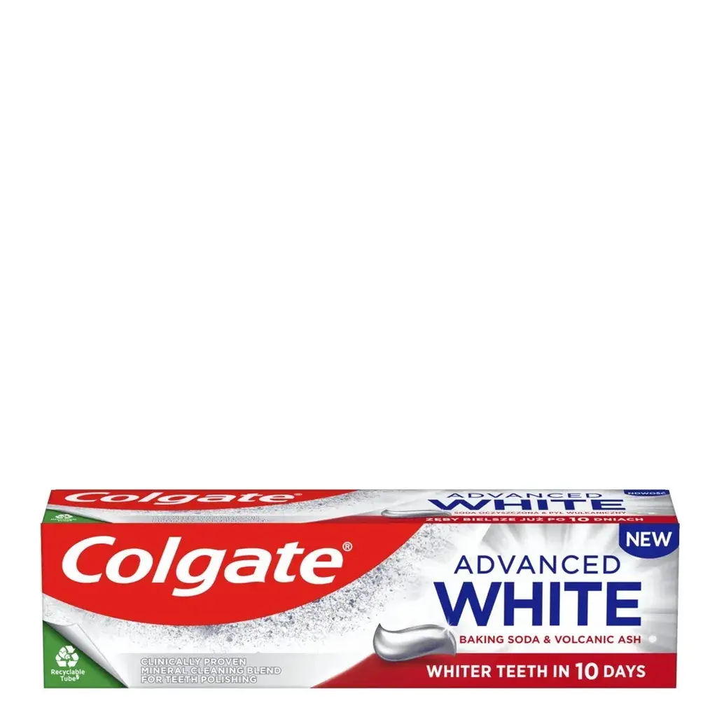 Colgate Pasta za zube Advanced White, Soda bikarbona i vulkanski pepeo, 75ml