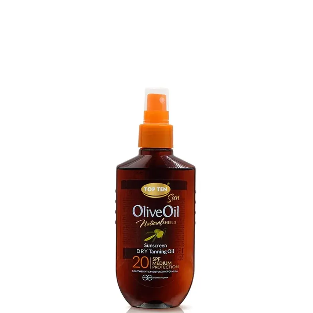 Top Ten Suvo ulje za sunčanje na bazi maslinovog ulja, SPF 20, 150ml