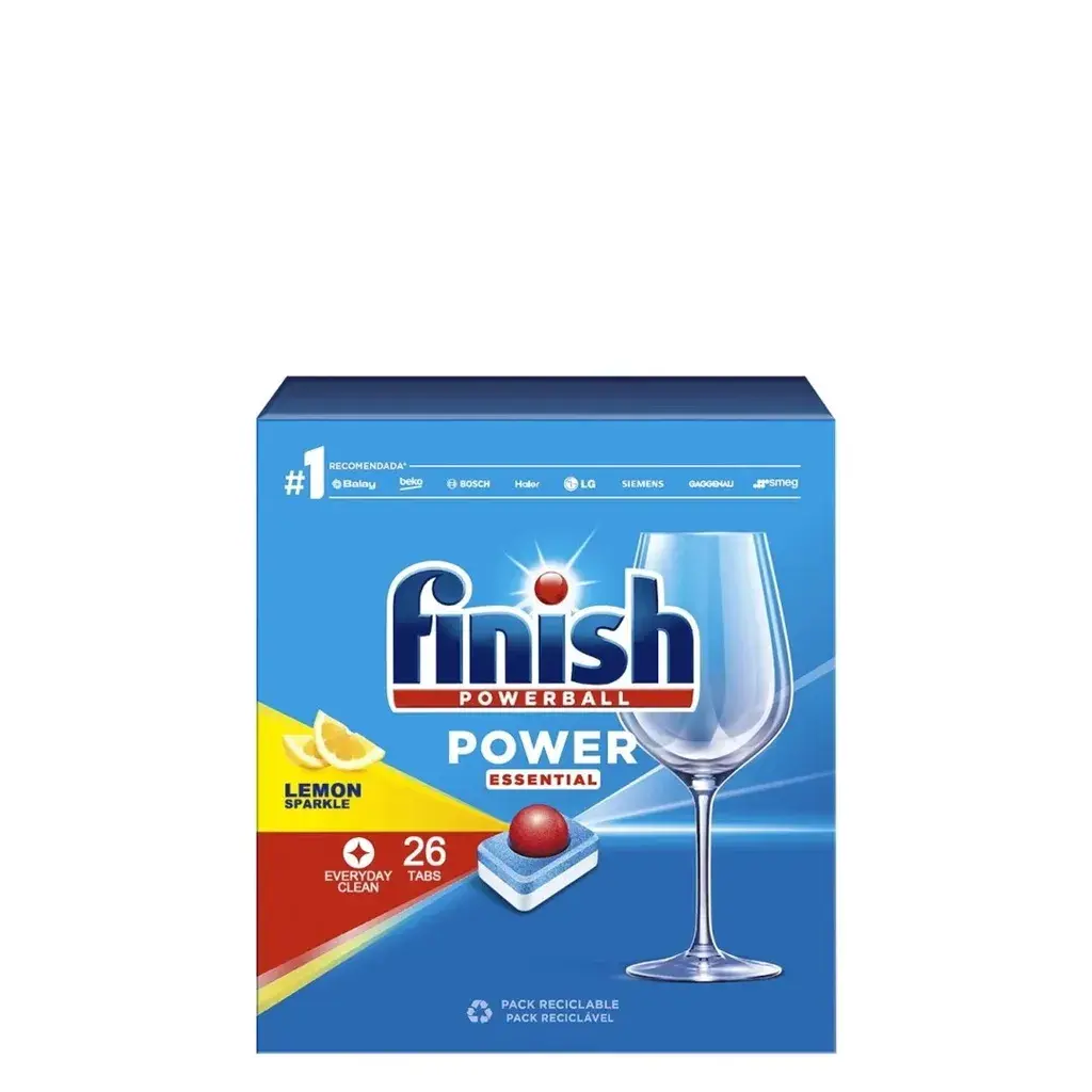 Finish Tablete za mašinu Power Essential Limun, 26 komada