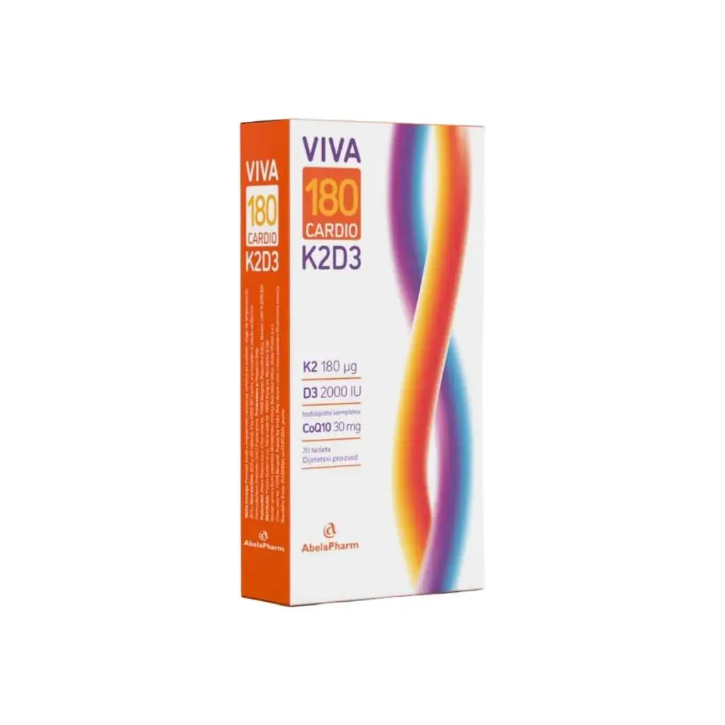 K2D3 Viva 180 Cardio, 20 tableta