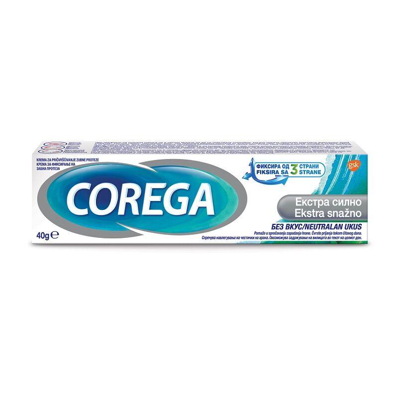 Corega Krema za pričršćivanje zubne proteze Extra Strong, 40g