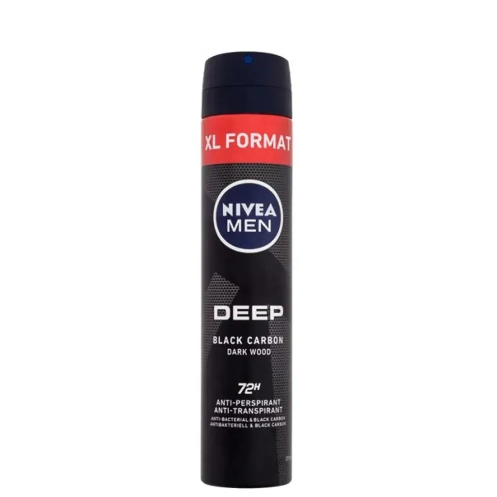 Nivea Muški dezodorans Deep Black Carbon Darwood 80028, 200ml