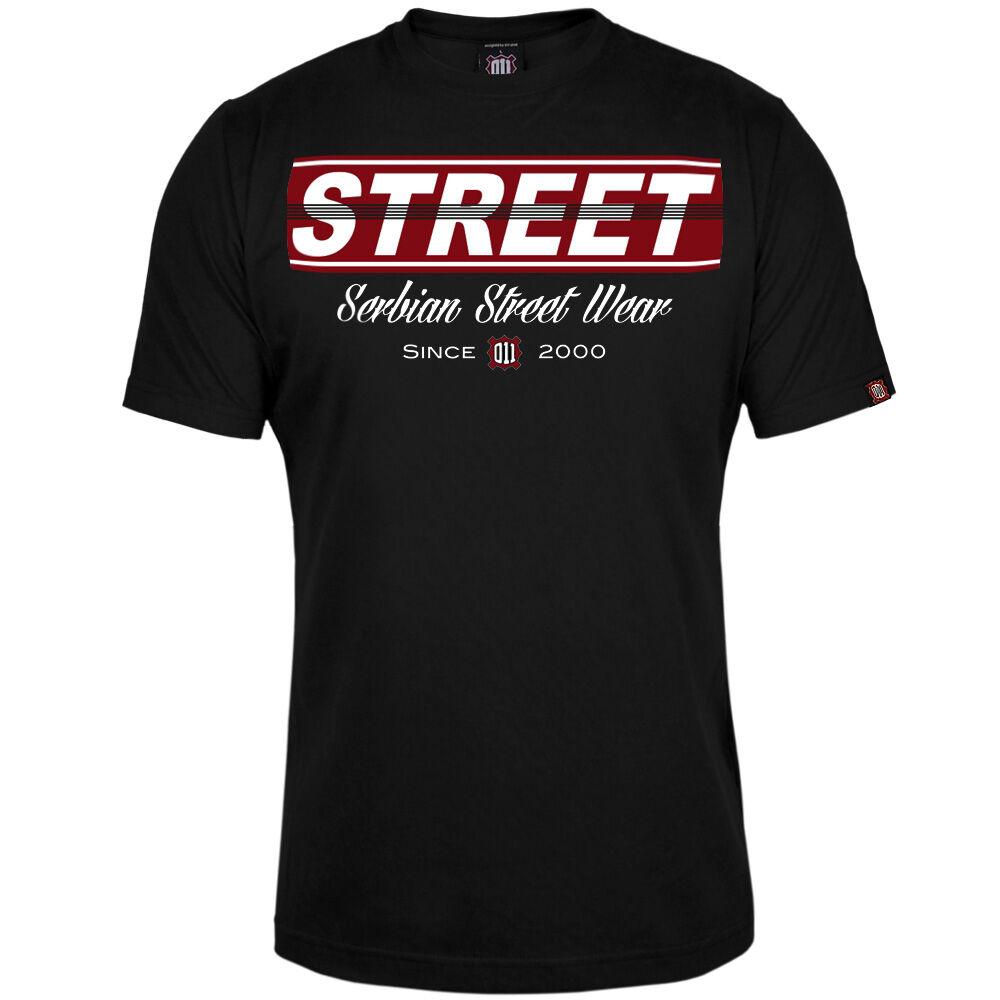 011Shop Muška majica kratkih rukava "Street 011", Crna