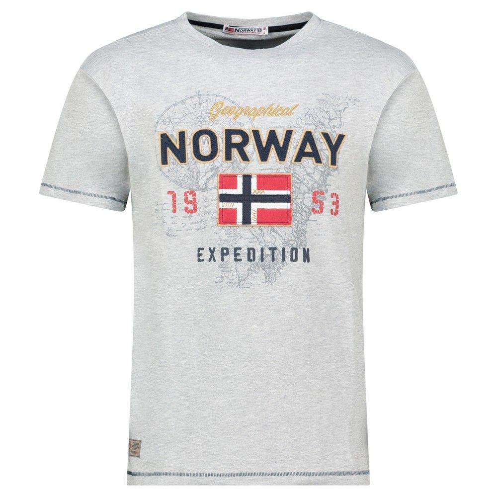 Geographical Norway Muška majica kratkih rukava Juitre Blended Db Men 254, Siva