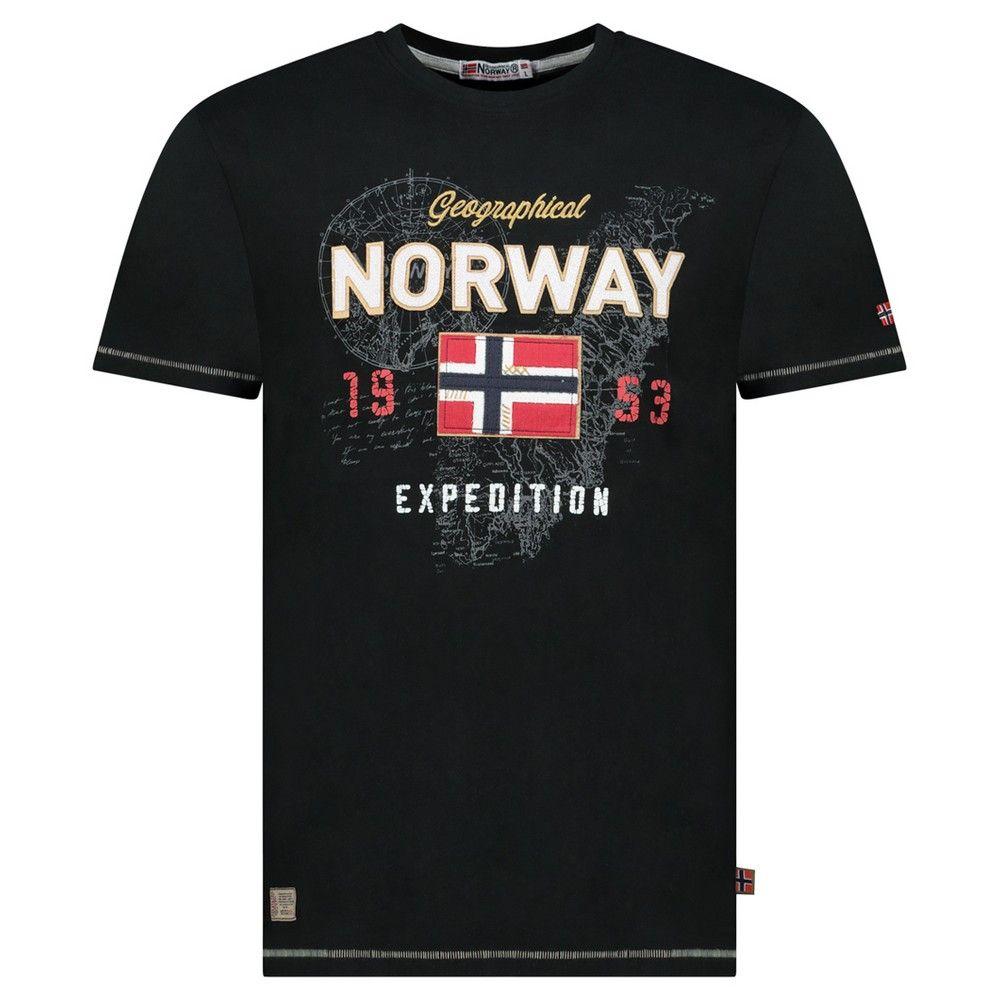 Geographical Norway Muška majica kratkih rukava Juitre Db Men 254, Crna