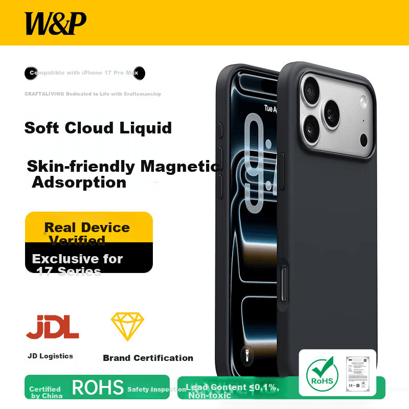 W&P Maska za mobilni telefon iPhone 17 Pro Max, Crna