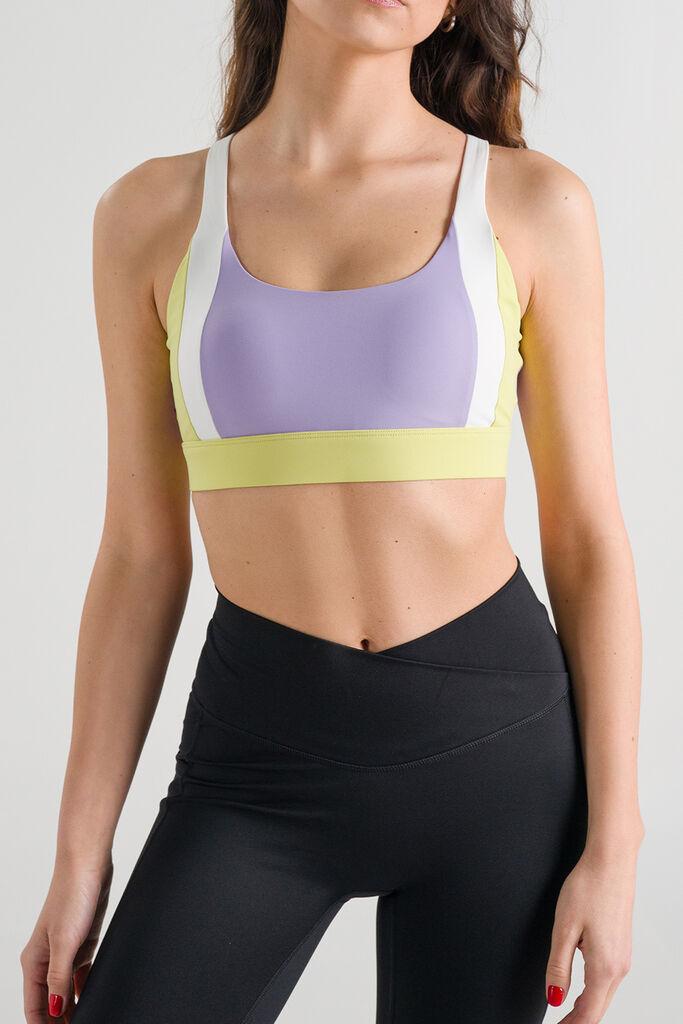 Tyro Ženski sportski top Pro Top, Ljubičasto-žuti