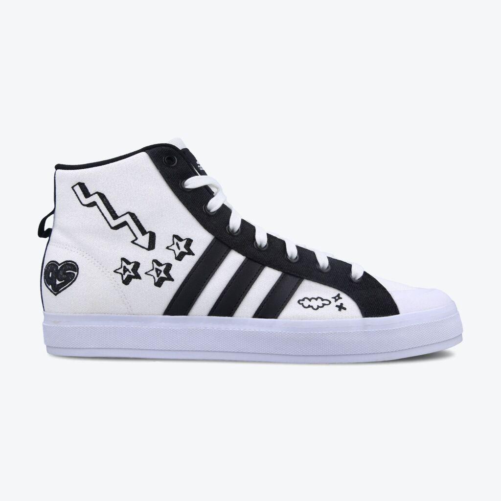 Adidas Muške patike Bravada 2.0 Mid, Belo-crne