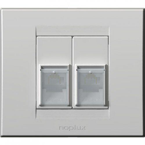 Priključnica mrežna dupla utp rj45  Primera 844611, Bela