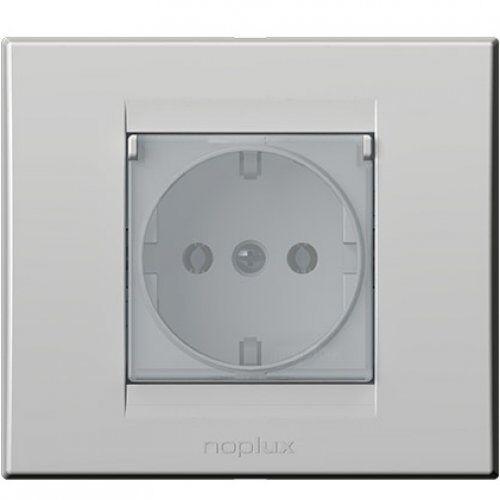 Priključnica dvopolna  2p+e Primera 842911, Bela