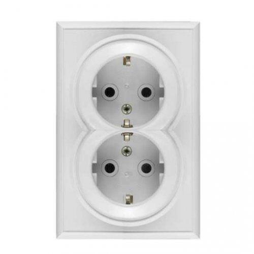 Priključnica šuko ii dupla bakelitna p+