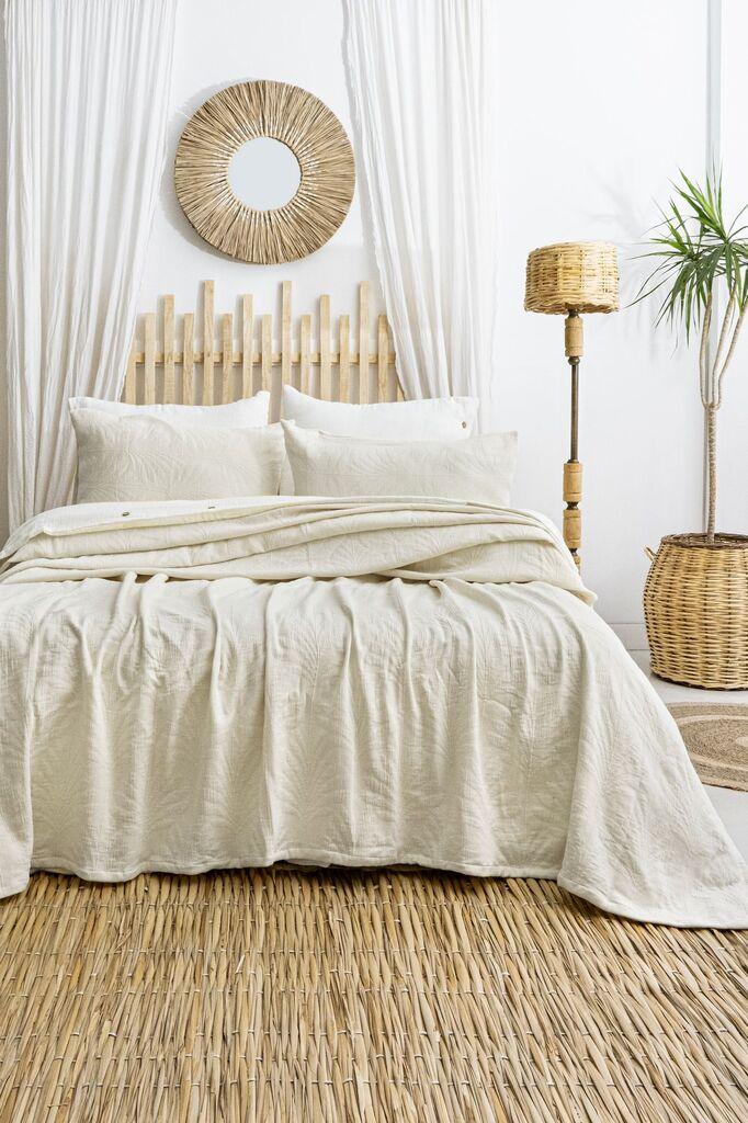 L'essentiel Maison Set Prekrivač i jastučnice Silvia, 240x260 cm, Krem