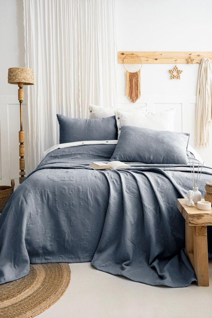 L'essentiel Maison Set Prekrivač i jastučnice Julia, 240x260 cm, Plavi