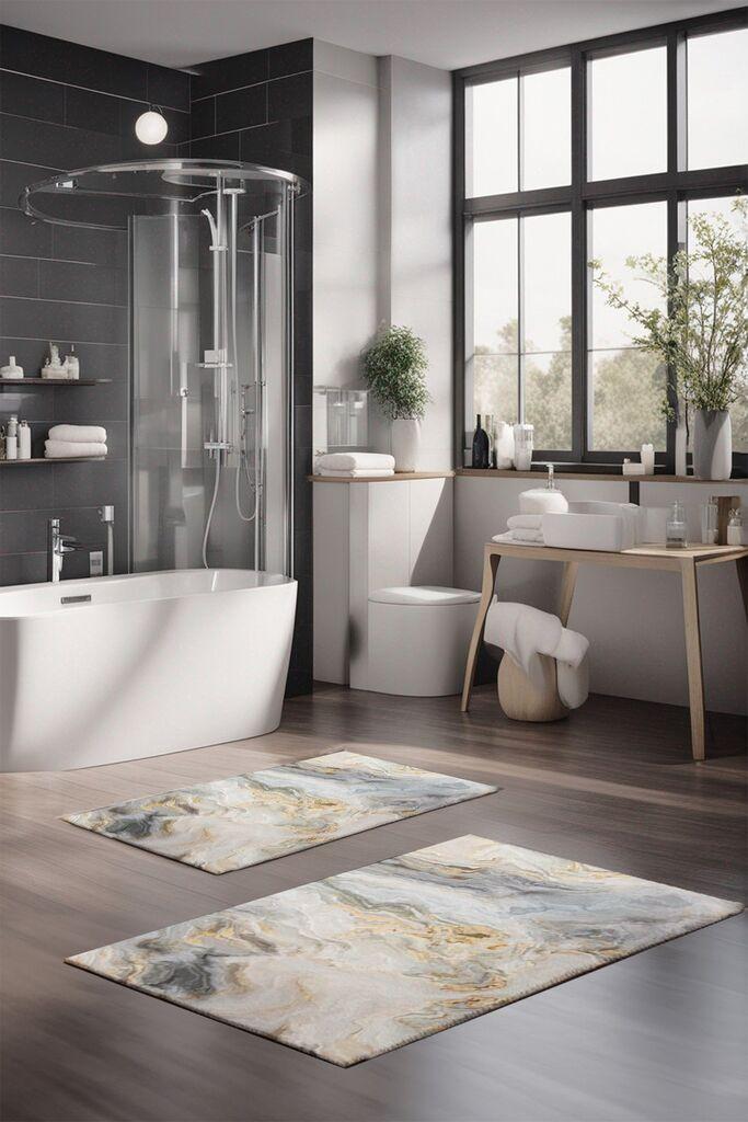 L'essentiel Maison Set prostirki za kupatilo CT-5019, Šareni