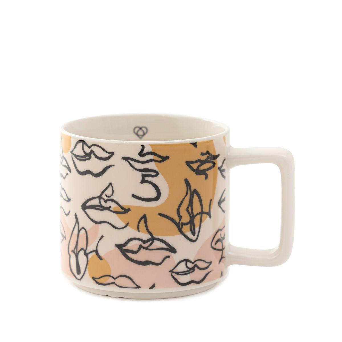 HOMLA Šolja Sarina, Porcelanska, 400 ml, Bež