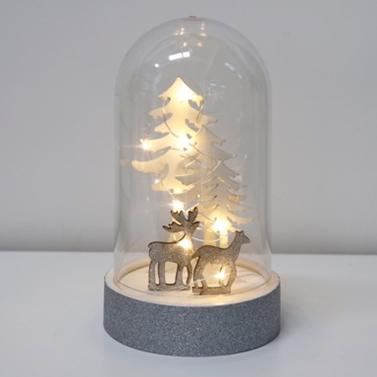 XM6052 Novogodišnja dekoracija Irvasi LED CLOCHE, 11x19 cm, Bež