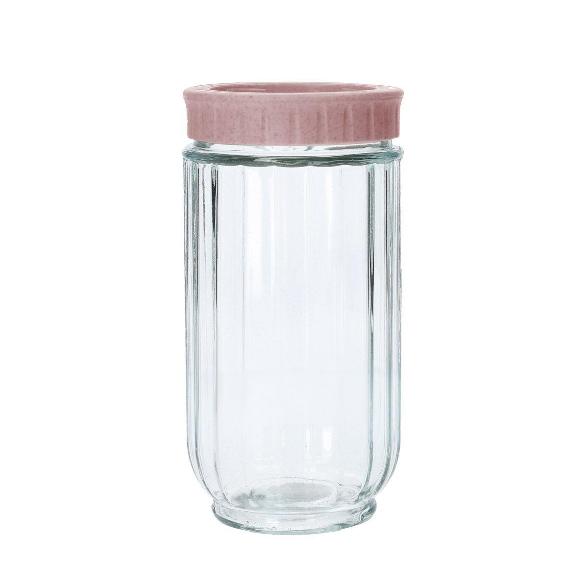 HOMLA Tegla Tenzo, Staklena, 900 ml, Ružičasta