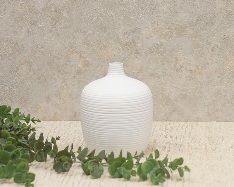 Vaza Bellissima 5026-2, Keramička, 19 cm, Bela