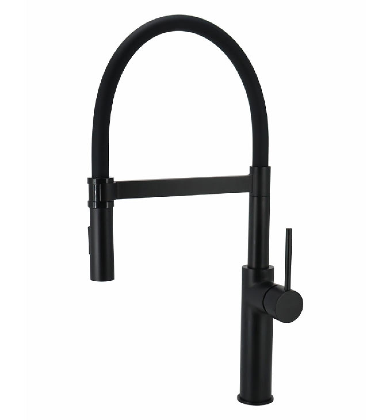 COPEN Jednoručna baterija za sudoperu PEPPER B sa flex lulom 2F, Mat crna