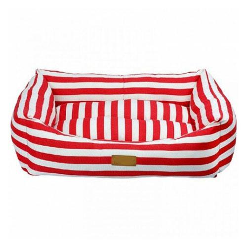 MOKSI Ležaljka Makaron M VR05, 62x44x22cm, Crveno-bela