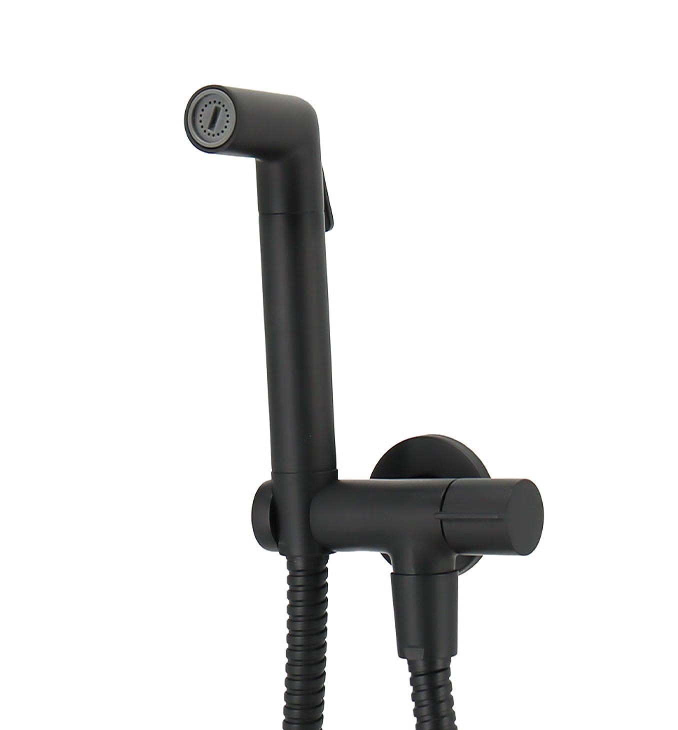 COPEN Ventil 1/2x1/2, Sa držačem tuša i tuš setom, Mat crni