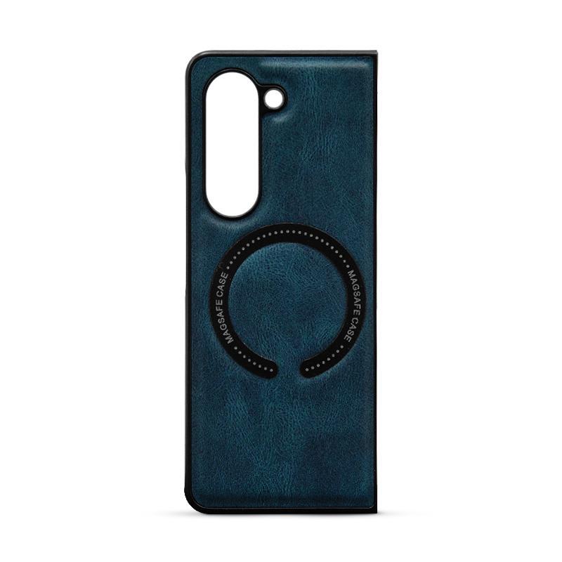 Maska za telefon MAGSAFE LEATHER CASE za Samsung Z FOLD 5, Plava