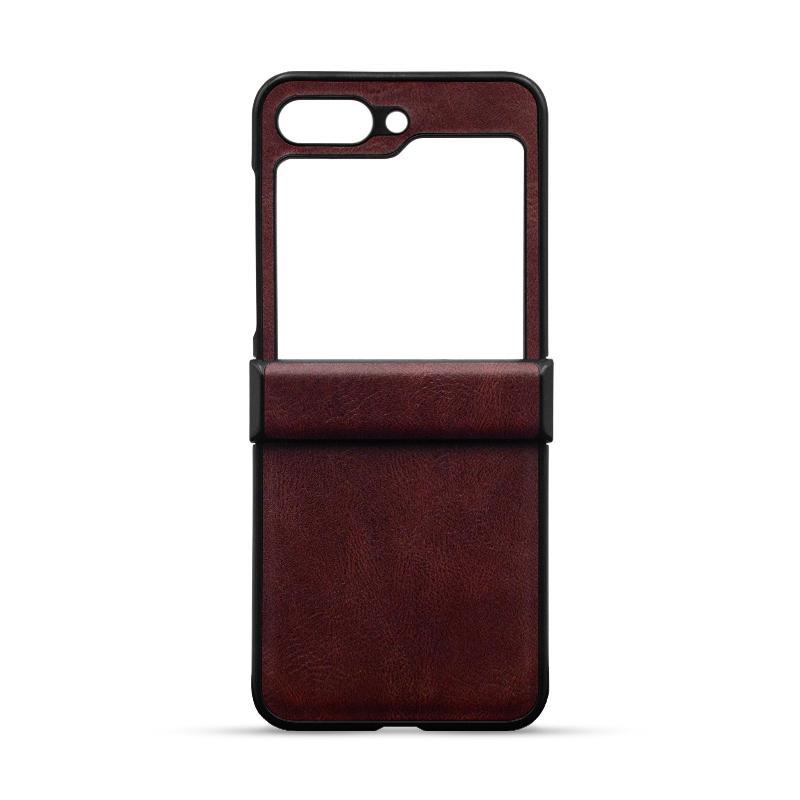 Maska za telefon LEATHER CASE za Samsung Z FLIP 5, Bordo