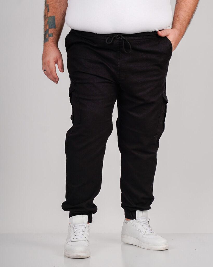 La ForceGrande Muške pantalone SB 21927, Kargo, Crne