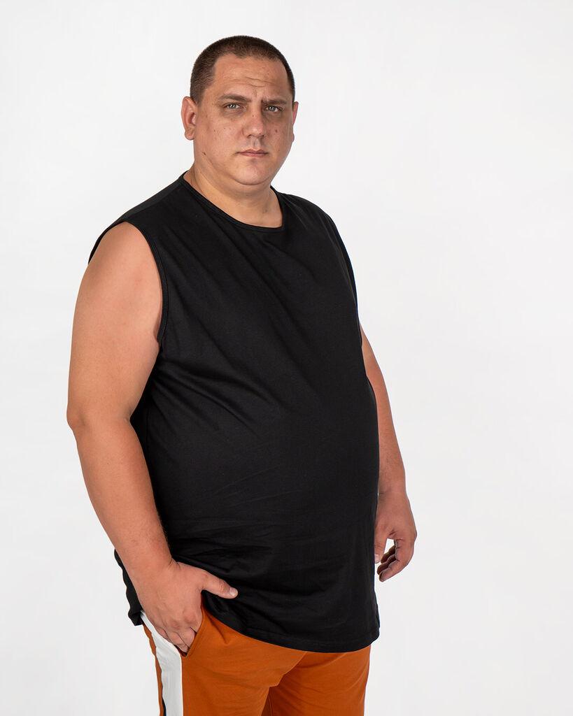 La ForceGrande Muška majica SB U20003, Bez rukava, Crna