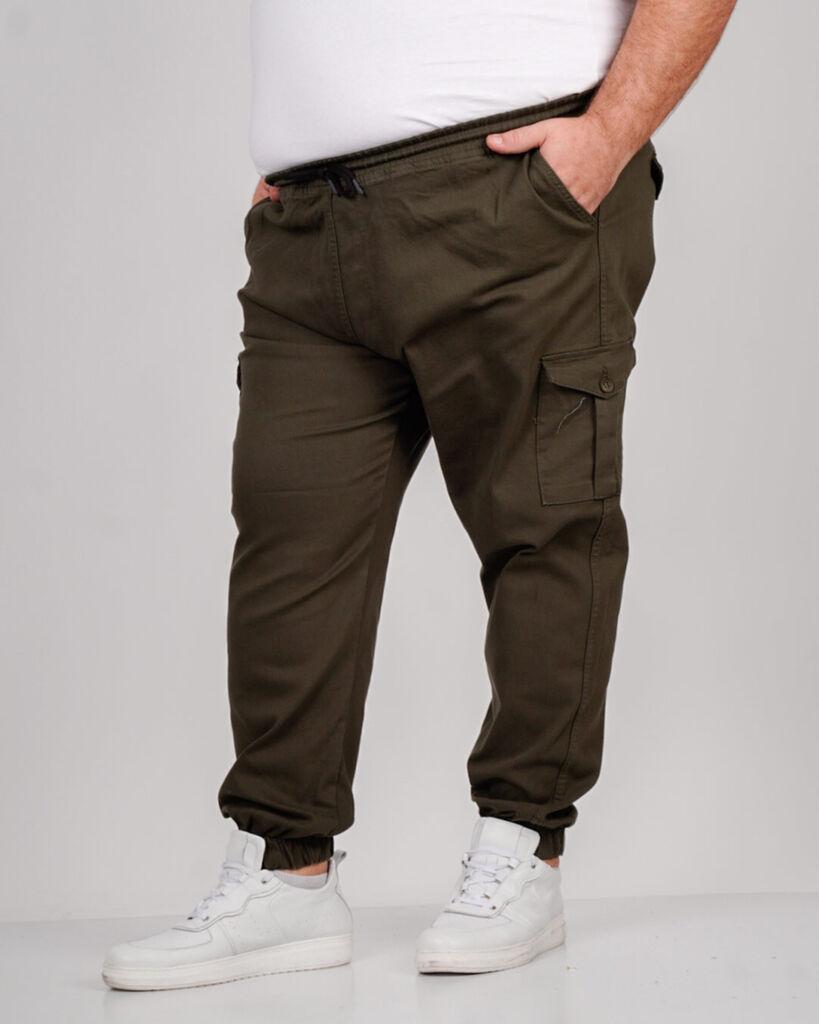 La ForceGrande Muške pantalone SBSB 21927, Kargo, Maslinaste