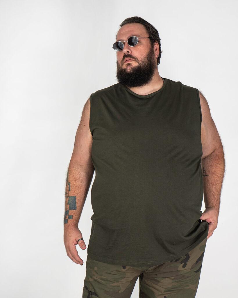 La ForceGrande Muška majica SB U20003, Bez rukava, Zelena