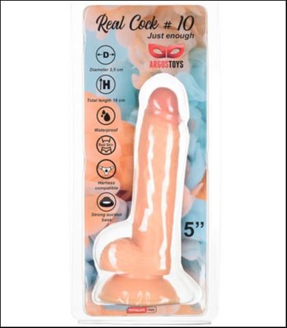 ARGUS TOYS Realistični dildo, 12 cm, Boja kože