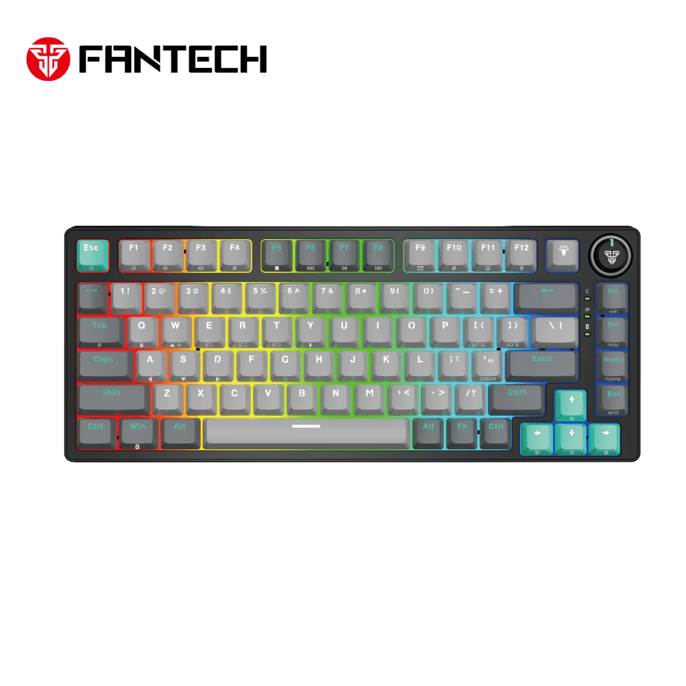 FANTECH Mehanička tastatura Gaming MK913 RGB Atom PRO83 Wireless Mercury (blue switch)