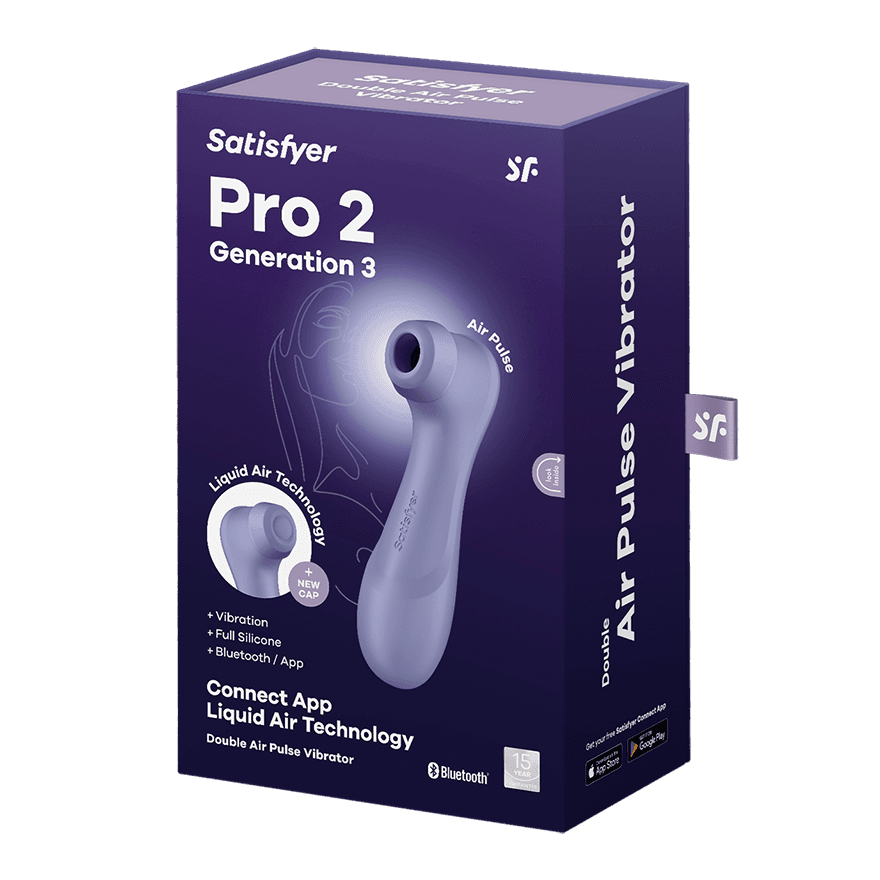 SATISFYER Vibrator Pro 2 Generation 3, Silikonski, 12 funkcija, Lavanda