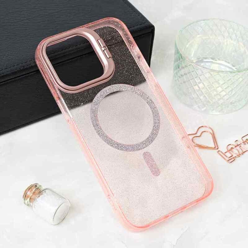 Maska Magsafe Sparkle za iPhone 15 Pro Max 6.7 roze