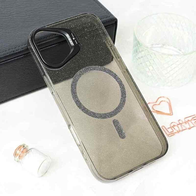 Maska Magsafe Sparkle za iPhone 16 Plus 6.7 crna