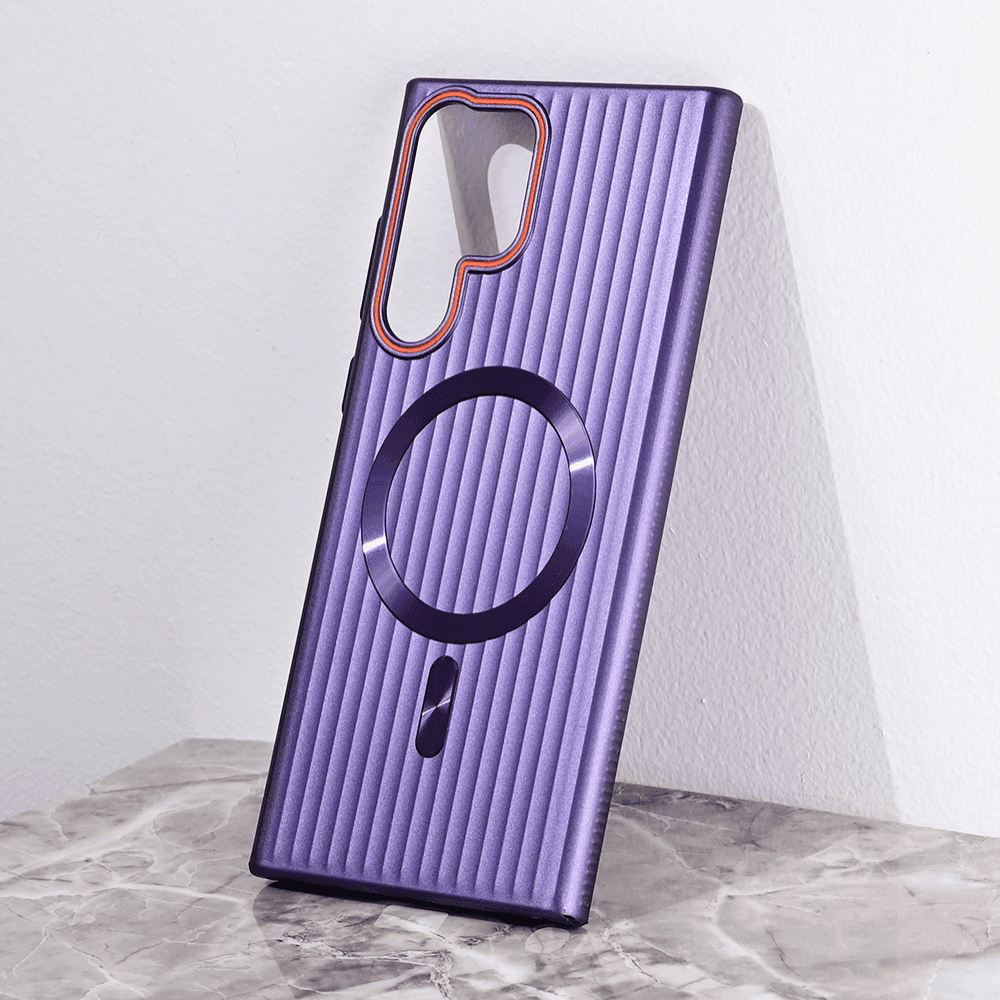 Maska Magsafe Stripe za Samsung S918B Galaxy S23 Ultra ljubičasta