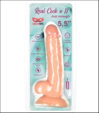 ARGUS TOYS Realistični dildo, 13 cm, Boja kože