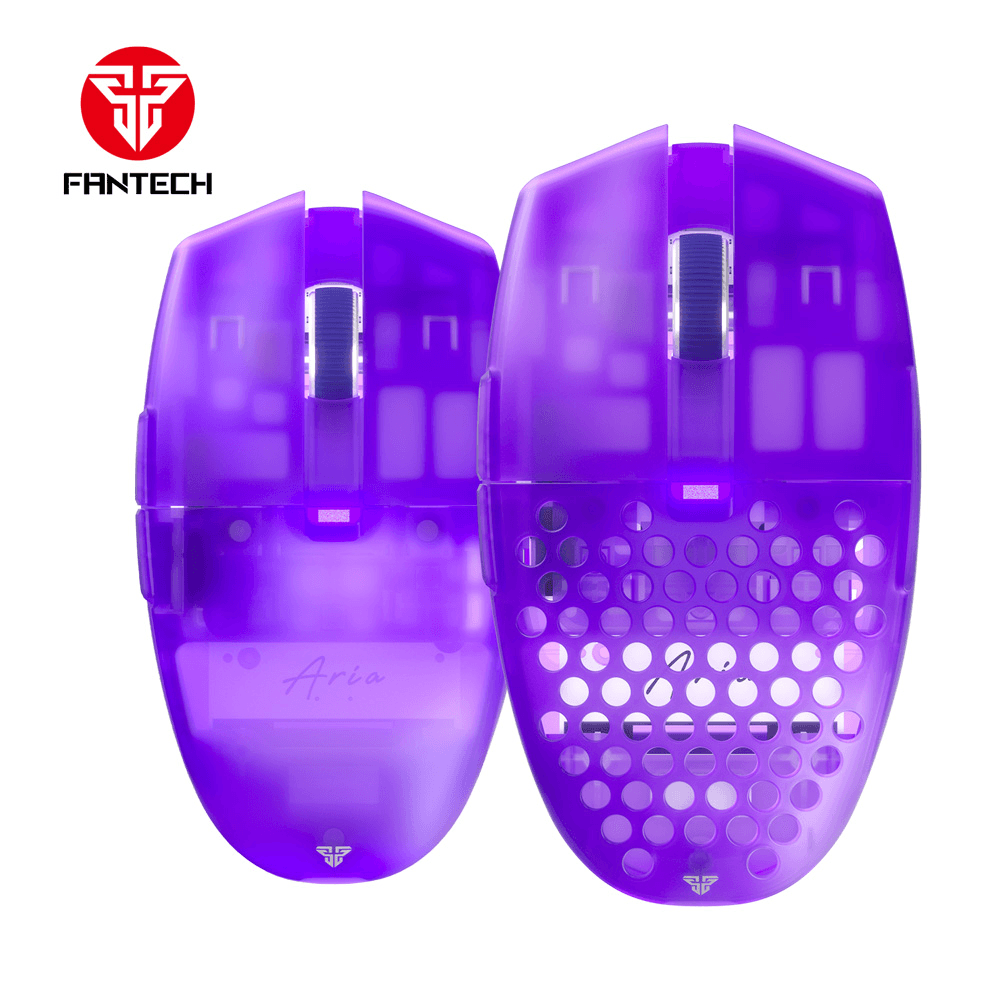 FANTECH Miš Wireless Gaming XD7 Aria ljubičasti sa podlogom MP353 Agile ljubičasta