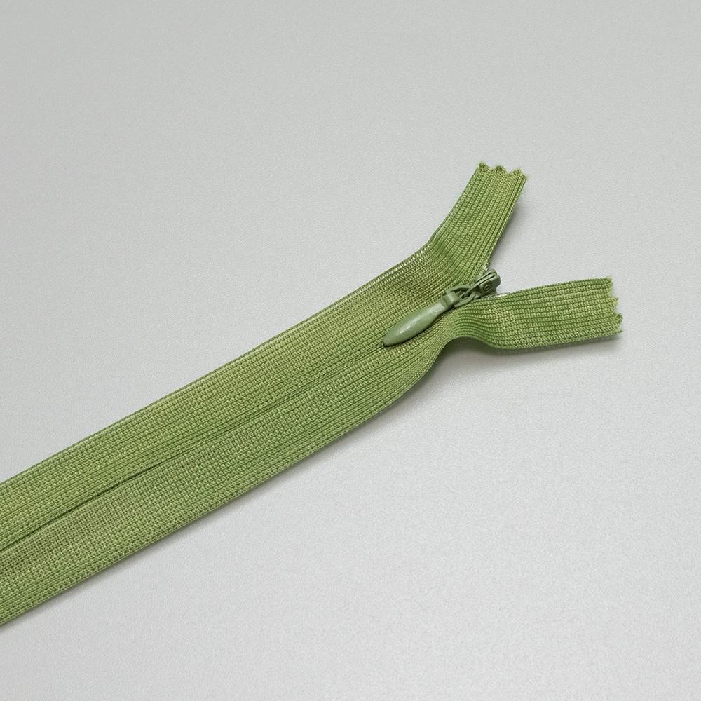 ARTFABRIC STORE Skriveni rajsferšlus, Tip 3, 60 cm, Zeleni