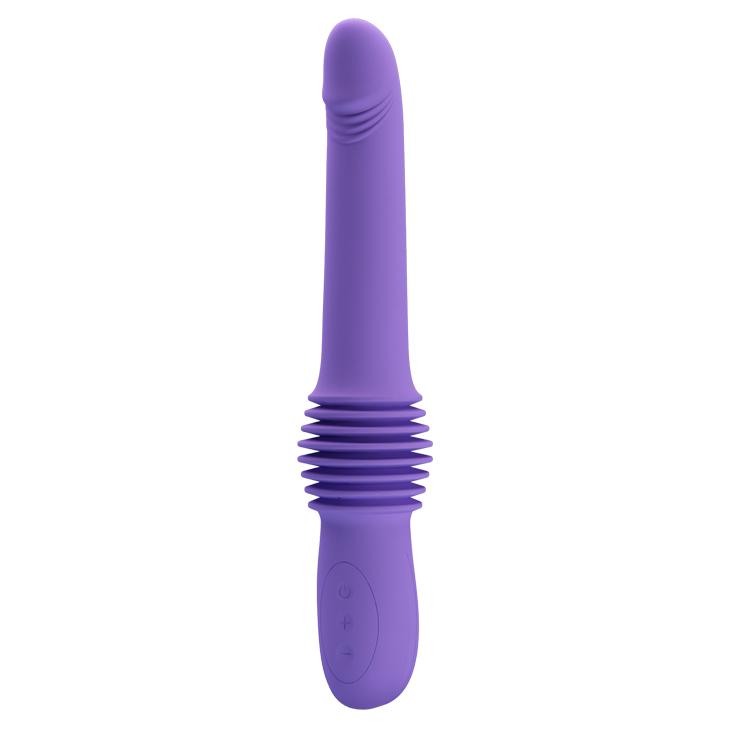 PRETTY LOVE Dildo Pazuzu, Pulsirajući, Silikonski, 3 funkcije, 36 cm, Lavanda