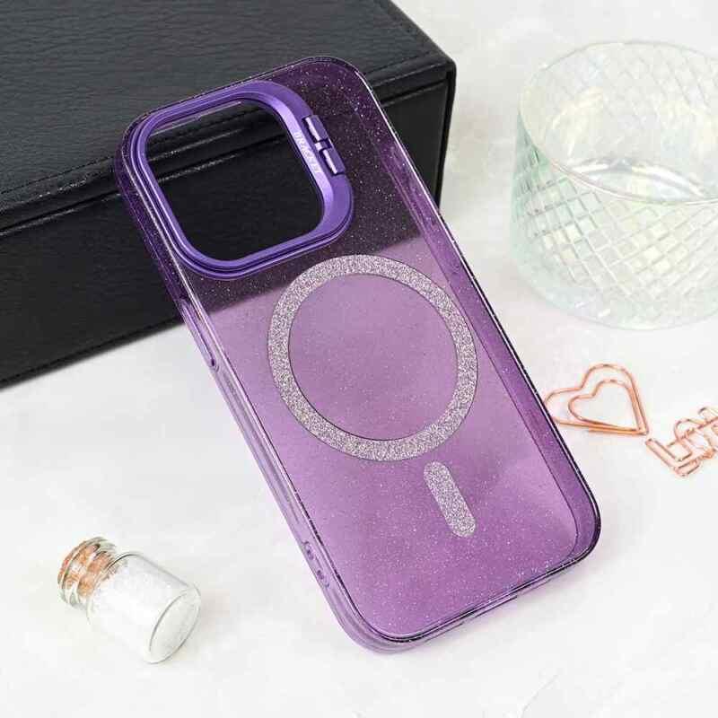 Maska Magsafe Sparkle za iPhone 14 Pro 6.1 ljubičasta
